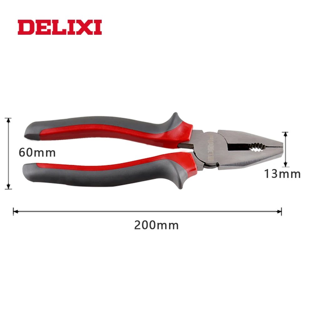 Комбинированные плоскогубцы для проводов DELIXI 6 "/8" многофункциональные резки