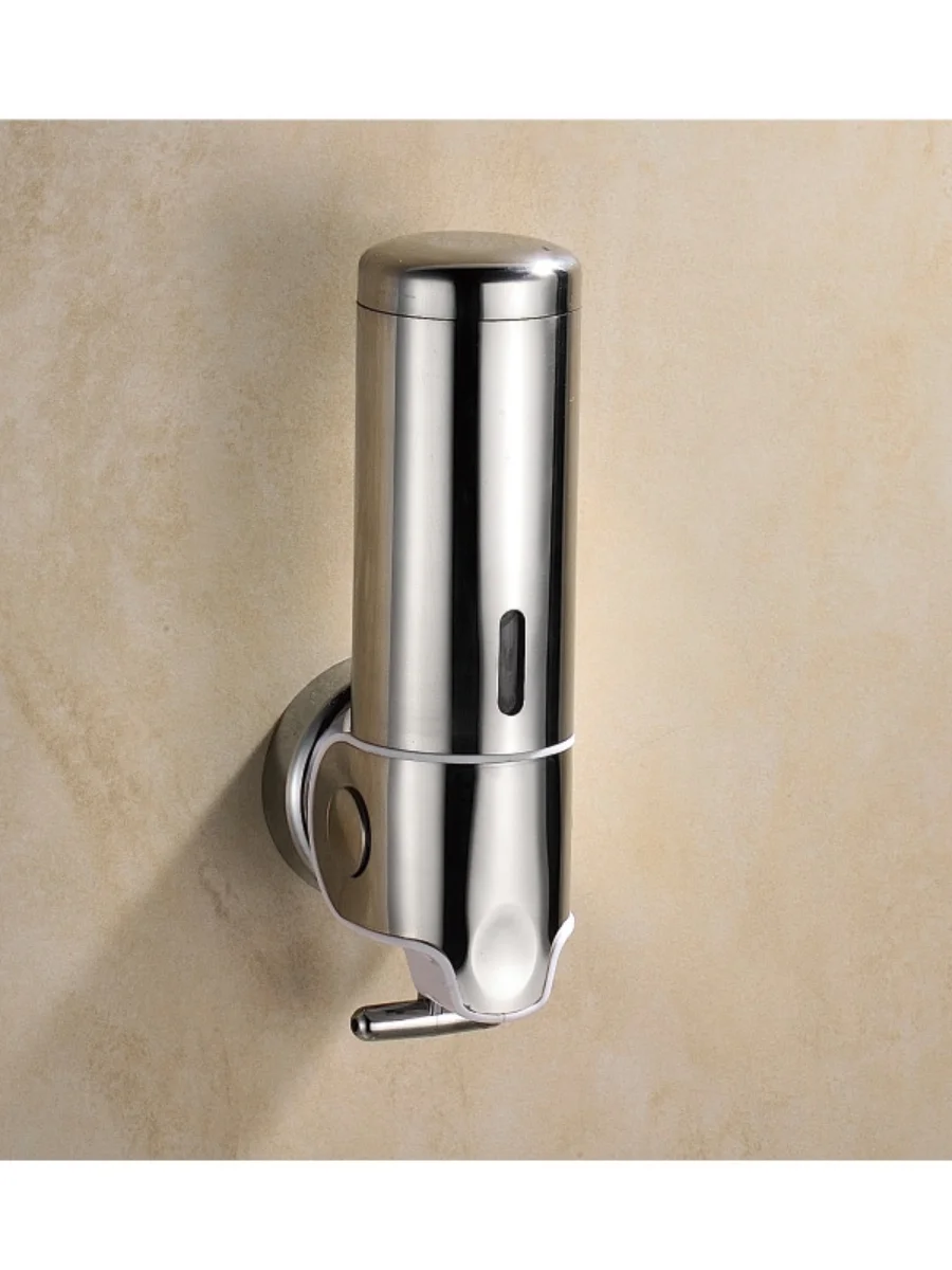 

Manually Press The Hand Washing Lotion Bottle Stainless Steel Soap Box Wall-mounted Single and Double Soap Dispenser