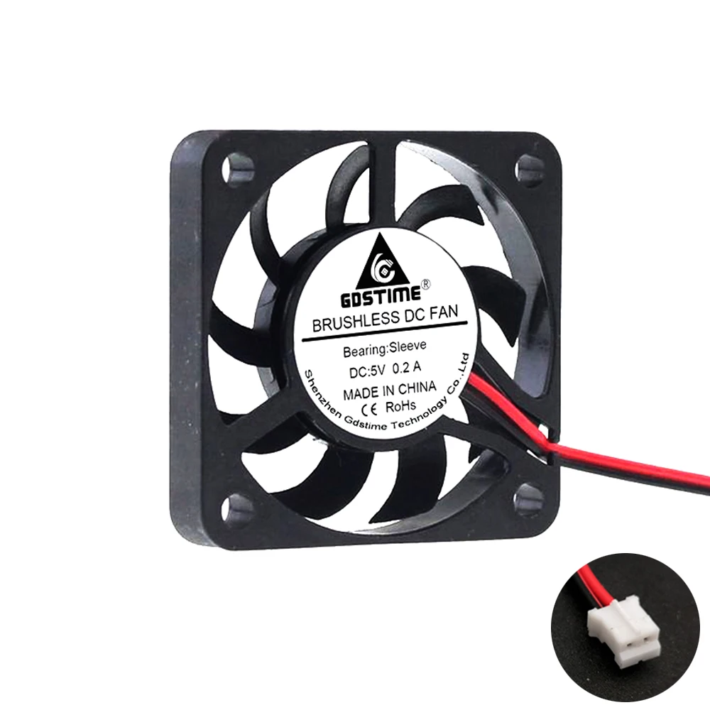 5V PH2.0 2Pin 4007 бесщеточный ультратонкий вентилятор DC 5V 12V 4cm 40mm 40X40X7mm микро DC охлаждающий вентилятор ПК cpu Радиатор VGA кулер - Цвет: 5V PH2.0 2Pin