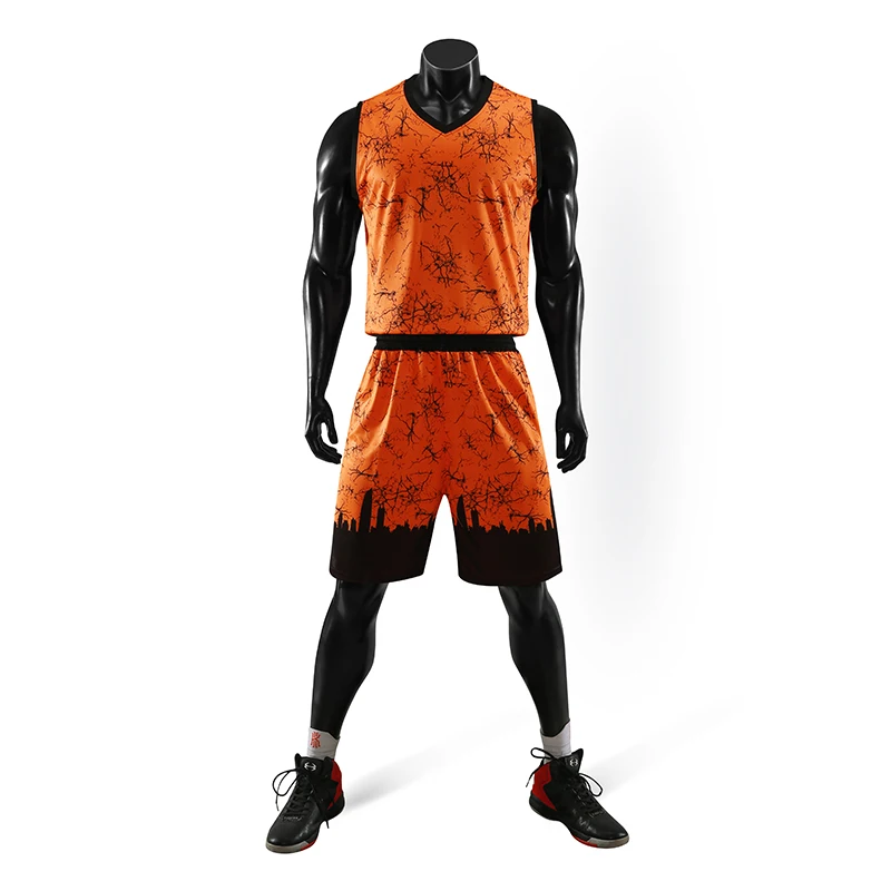 Городской уличный баскетбольный костюм мужская Трикотажная трендовая