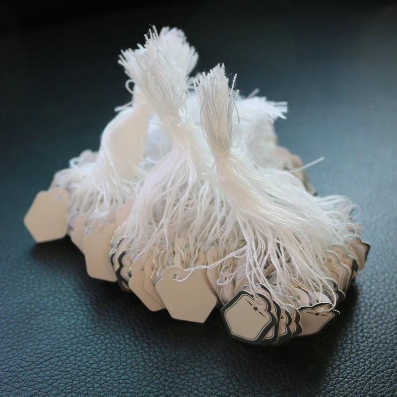 Пустой x 200 шт. цена бирка Бумага этикетка ценник Дисплей лейблы ярлыки для