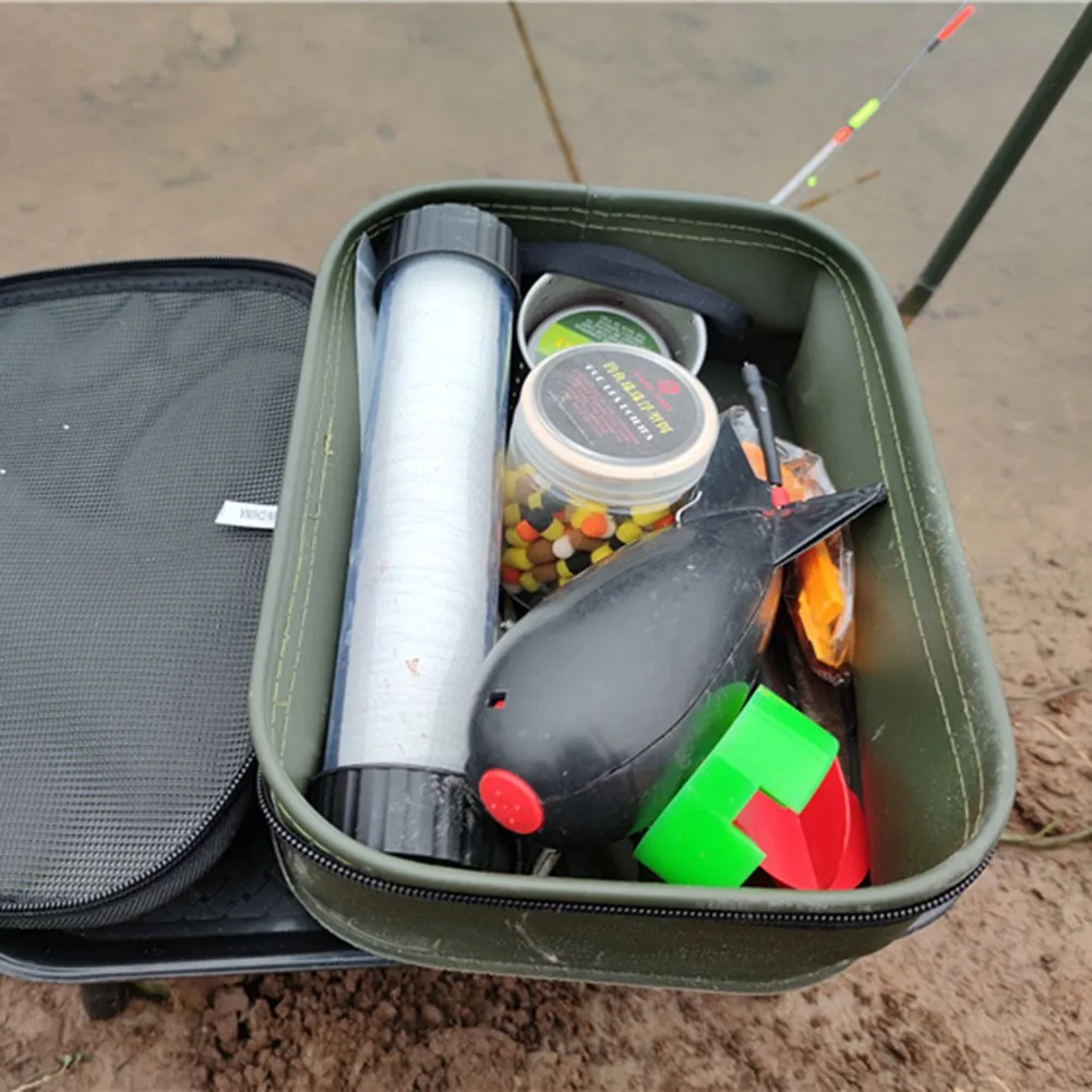 

Portable EVA Fishing Tackle Bag Multifunctional Waterproof Fishing Reel Lure Gear Storage Case Bags Durable Fishing Accessories