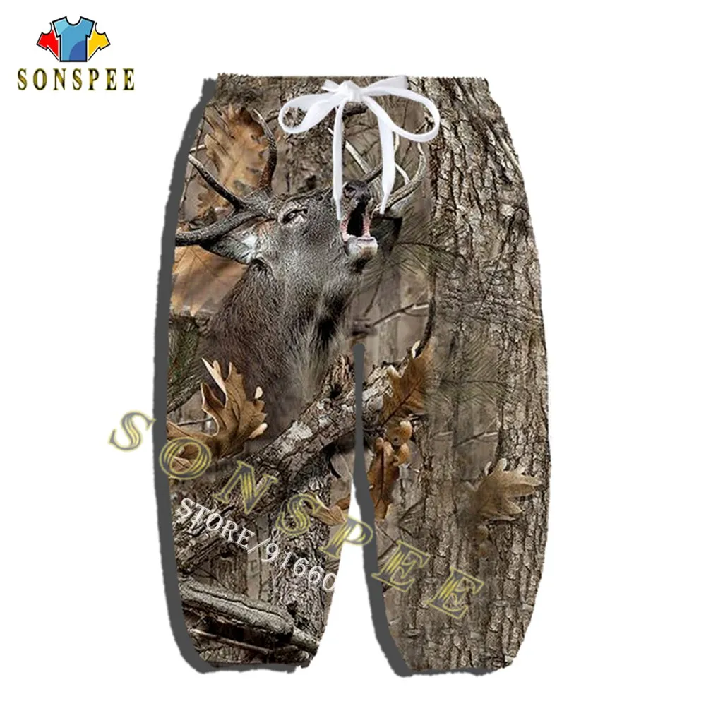 Novelty Streetwear Child Fashion Casual Trousers Unisex Long Pant Animal Hunting Hunter 3D Printed Kids Sweatpants Baby Clothing