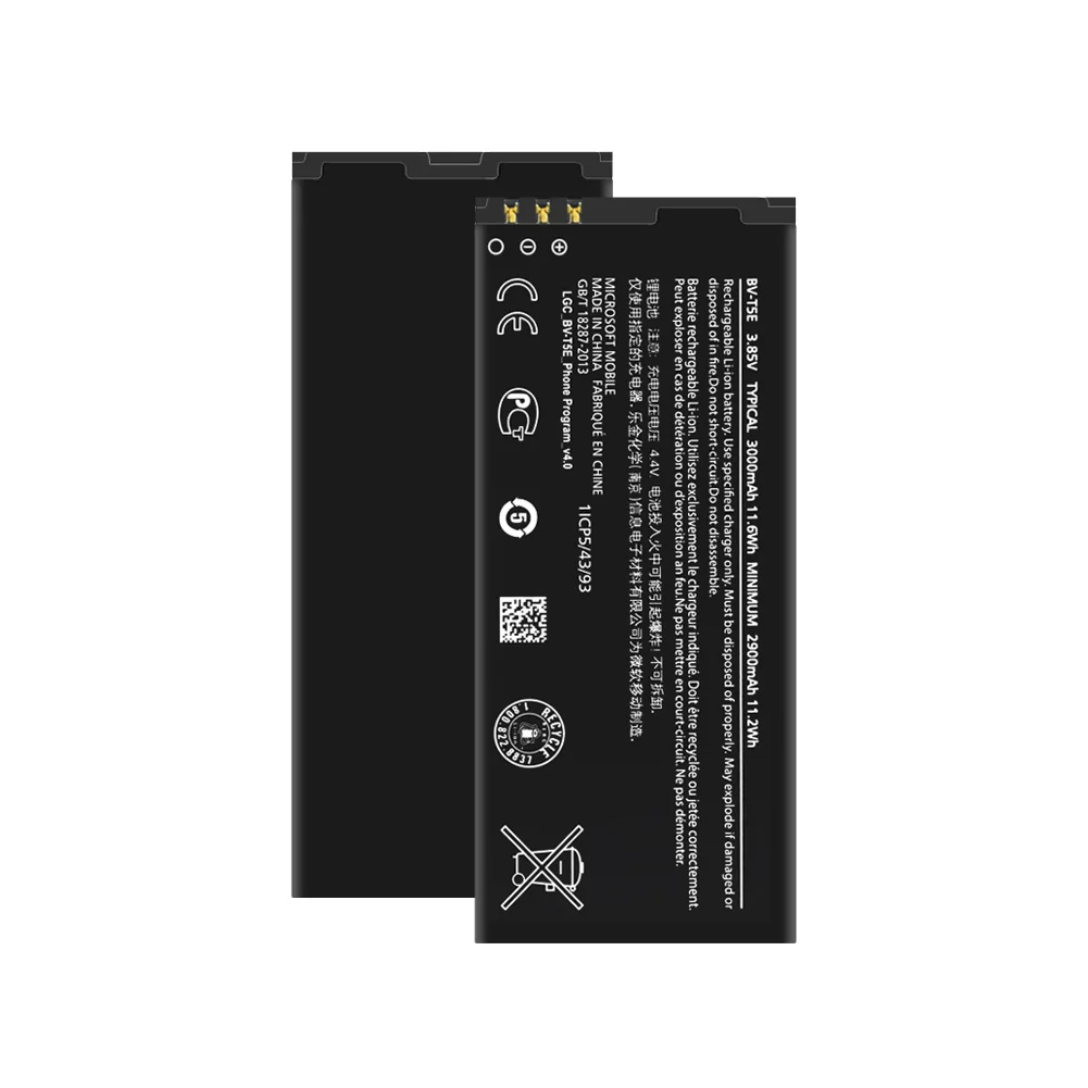 3000 мА/ч, BV-T5E литий-ионный Батарея BVT5E/BV T5E Cellpone Батарея для Nokia microsoft Lumia 950 RM-1106 RM-1104 RM-110
