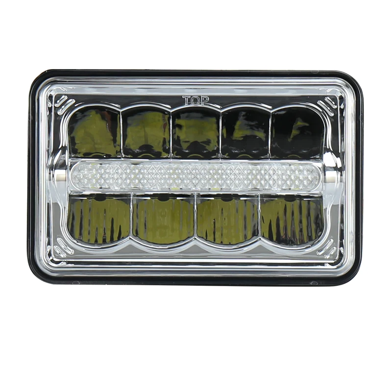 Квадратные бусины 4x6 &quot45 Ватт машинные Led Wrangler фары высокой/ближнего света H4