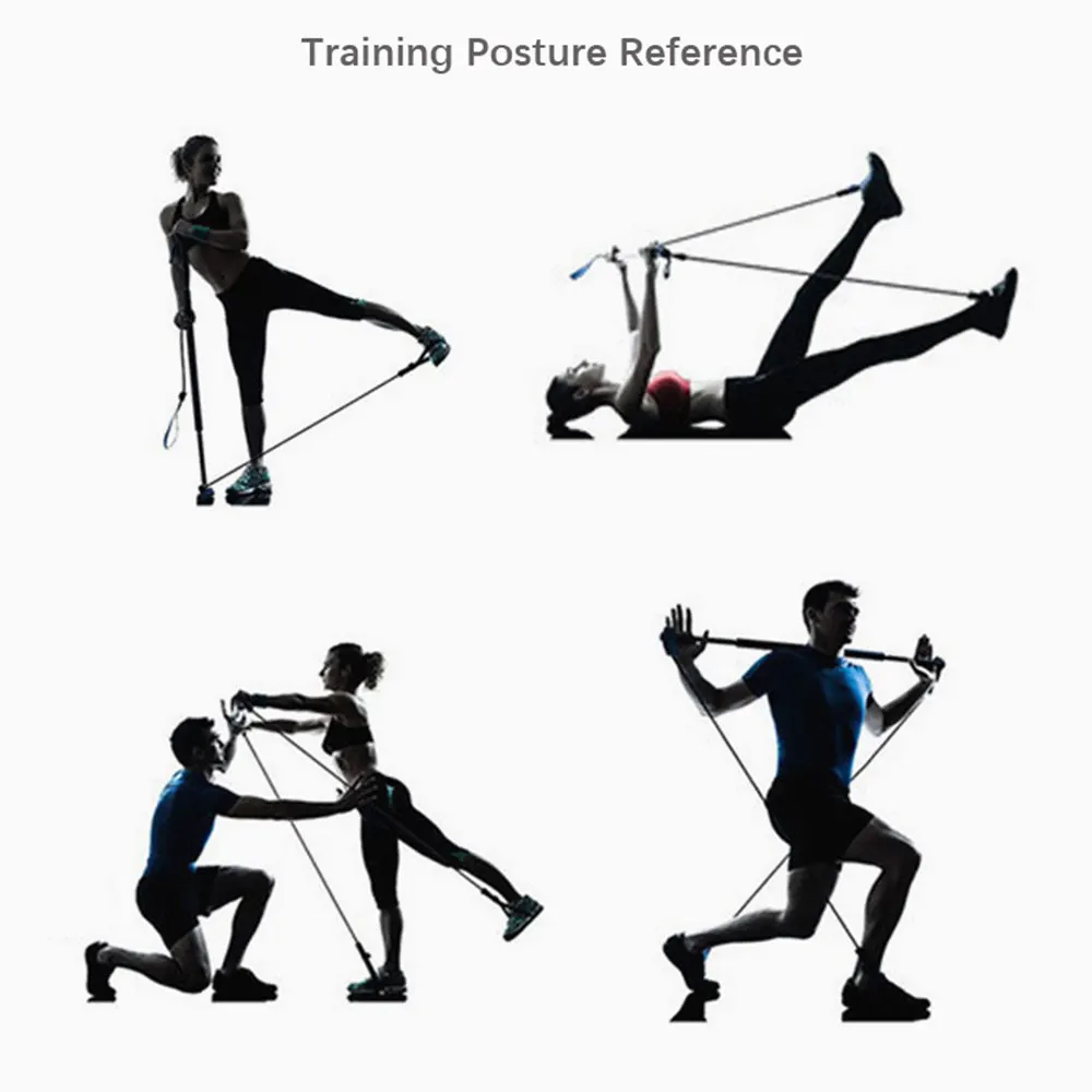 Многофункциональная палка для пилатеса сопротивление йоги Тяговая веревка