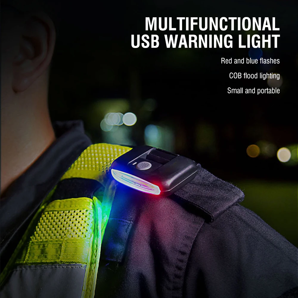 Наплечная лампа BORUiT UT11 с монолитным блоком светодиодов USB перезаряжаемая