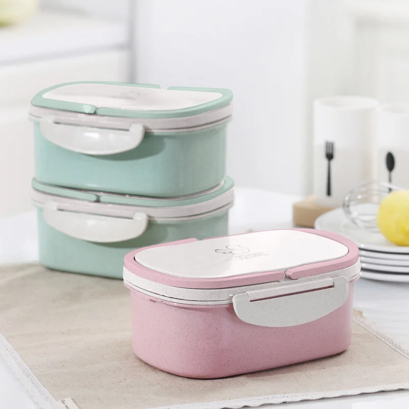 1 шт. японская кухня герметичная микроволновая печь Bento Box Пшеничная солома