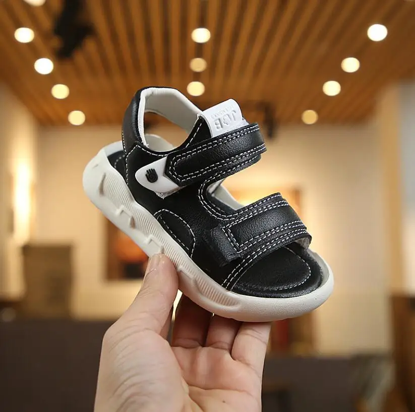 Брендовые летние сандалии для мальчиков детские пляжные с мягкой подошвой