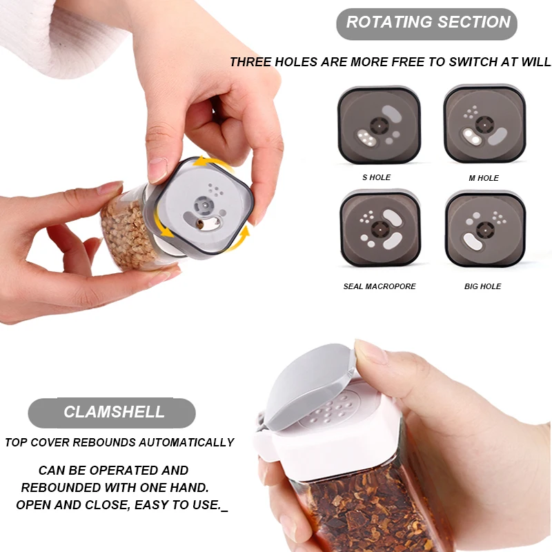 

SDGRP Spices Oil Bottle Rack Cruet Condiment Seasoning Jars Pepper Sprays Salt Shakers Bottles Holder Kitchen Storage Organizer