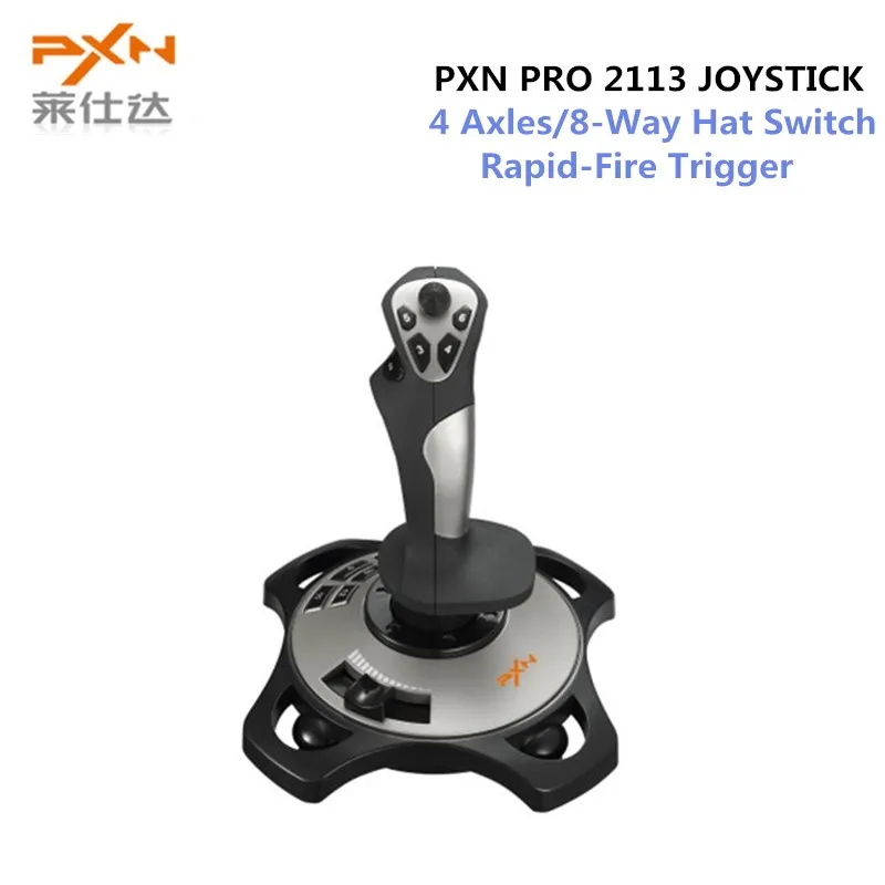PXN PRO 2113 проводной 4 оси Летающая игра аркадный джойстик контроллер профессиональный игровой симулятор с клавиатурой