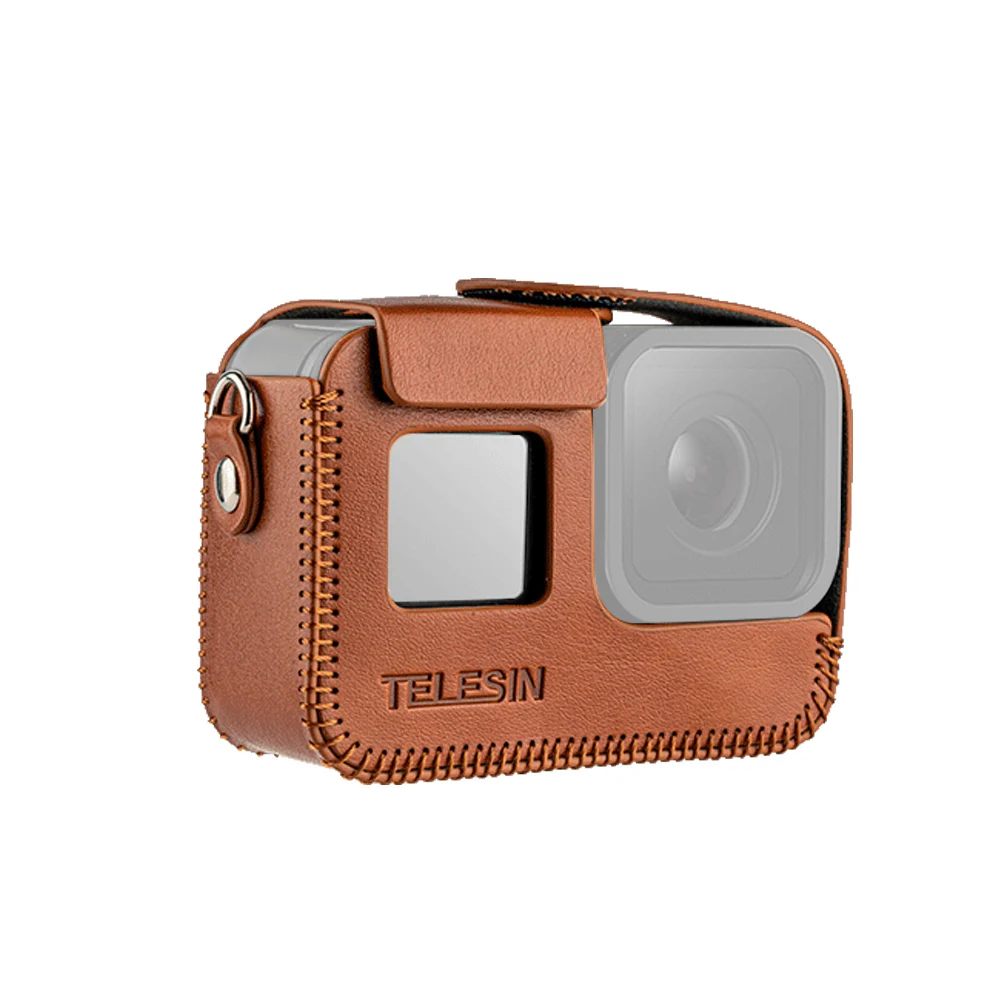 Защитный чехол для камеры TELESIN из искусственной кожи совместимый с GoPro Hero 8