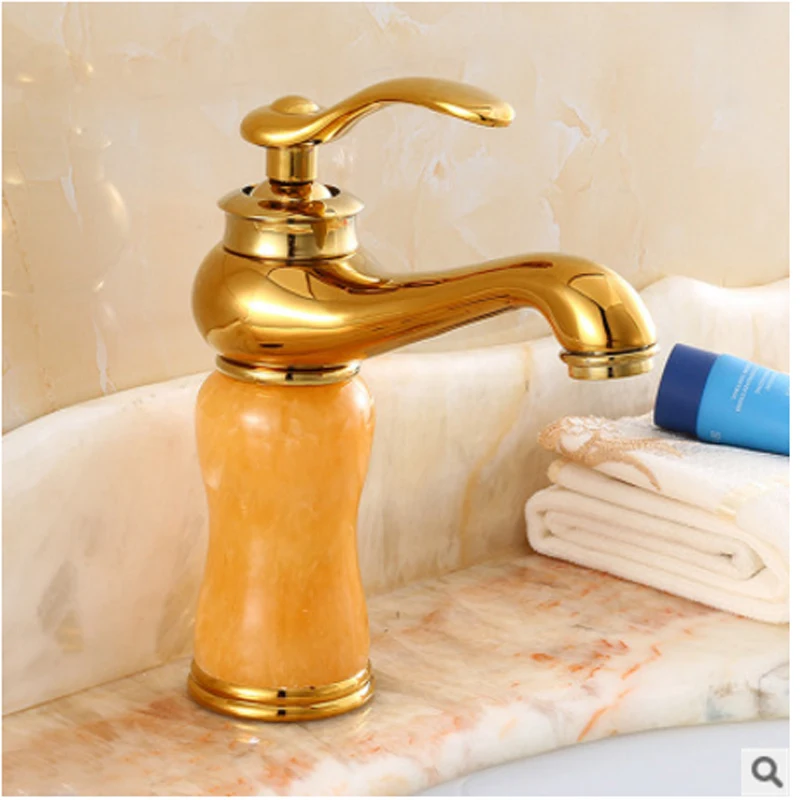 Все медные европейские архаизмы кран для раковины сцена холодной и горячей воды