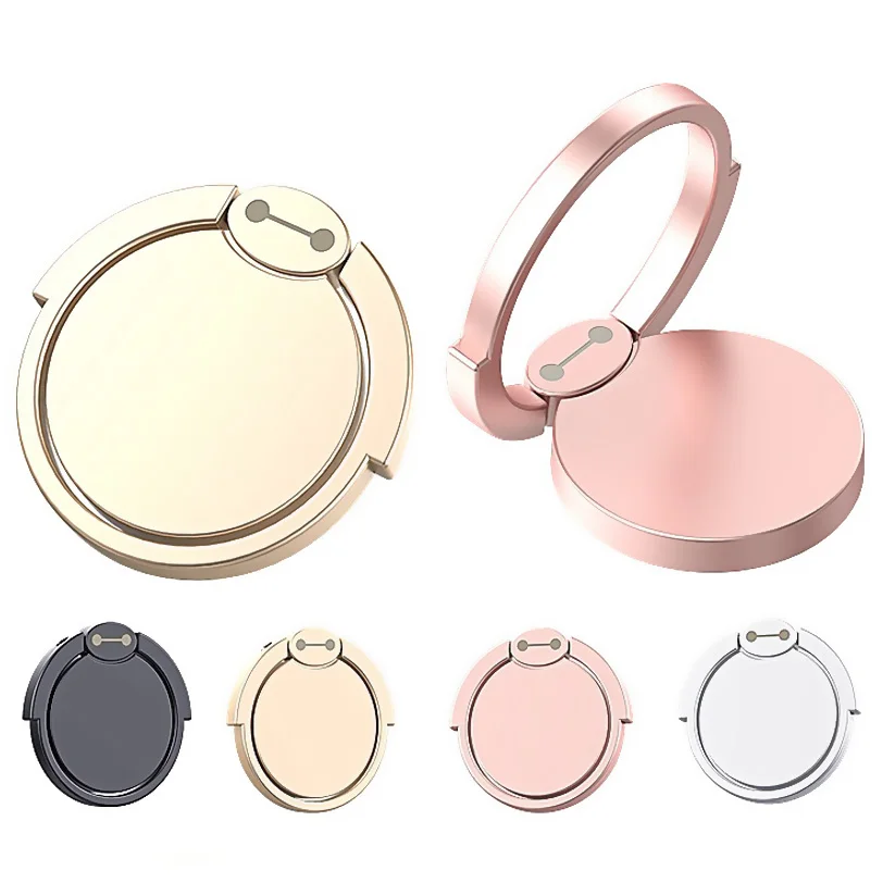 

360 Rotating Metal Finger Ring Cell Phone Holder Mount Grip Phone Ring Holder Stand Metal Universal 360 Rotation Ring Accessory