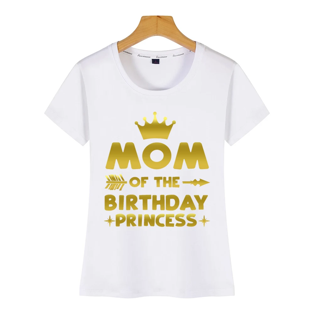 Топы футболка для мамы и дочки дня рождения праздничные платья принцессы девочек