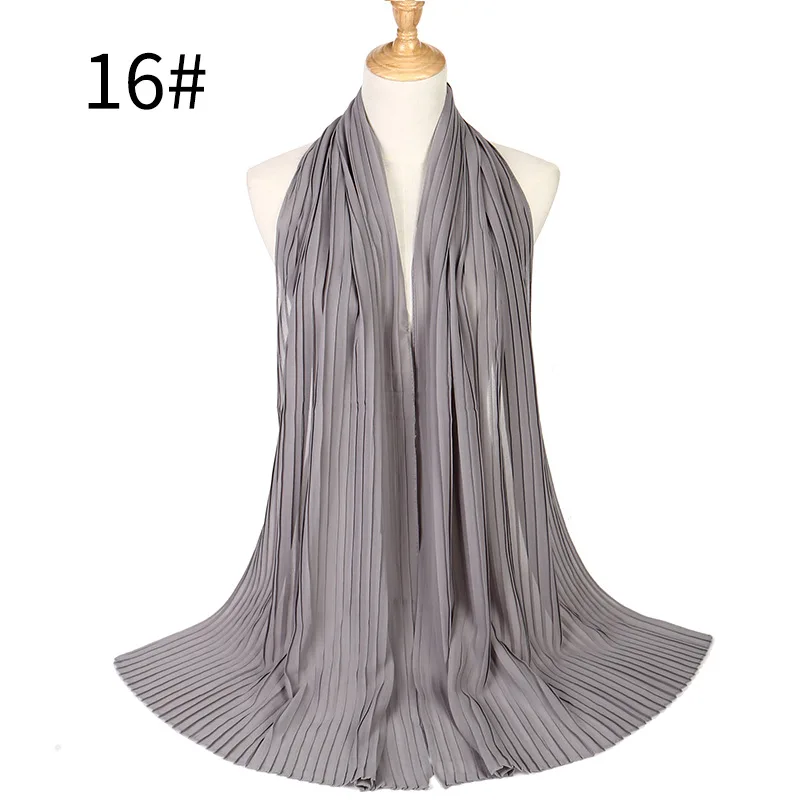 Мусульманские женщины пузырьковый жатый шифон хиджаб шарф foulard femme musulman шали исламский головной платок одежда hijabs