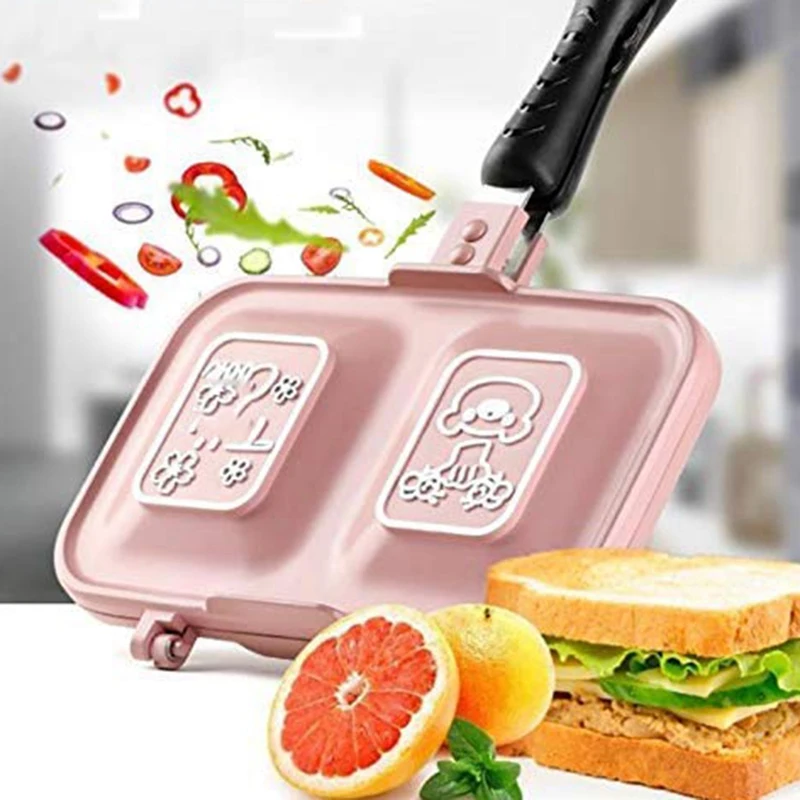 Милый медведь двухсторонняя сковорода антипригарный Хлеб Завтрак горшок