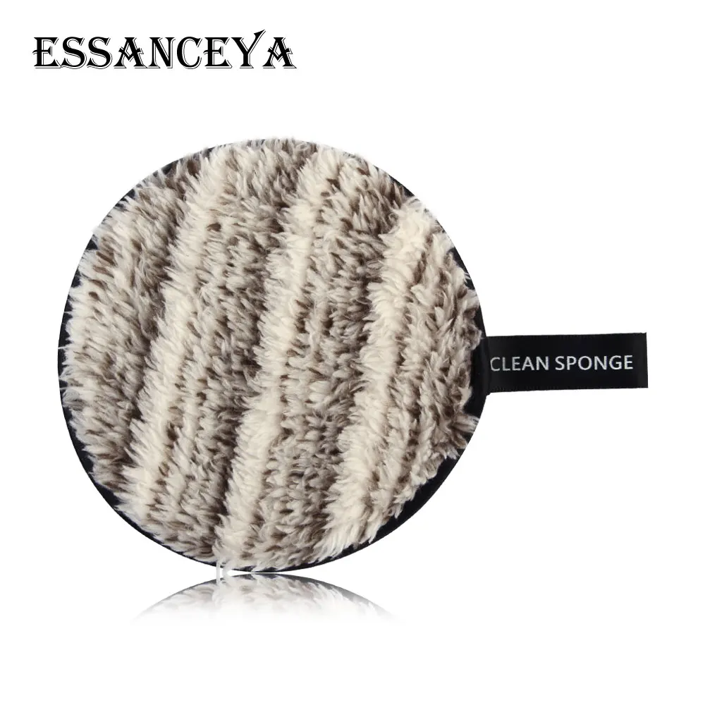 White brown ESSANCEYA 1/3Pcs макияж спонж для снятия мягкий полотенчатая ткань микрофибра колодки Уход за кожей лица Очищение Многоразовые моющиеся салфетки колодки естественный жидкость для снятия - Цвет: White brown