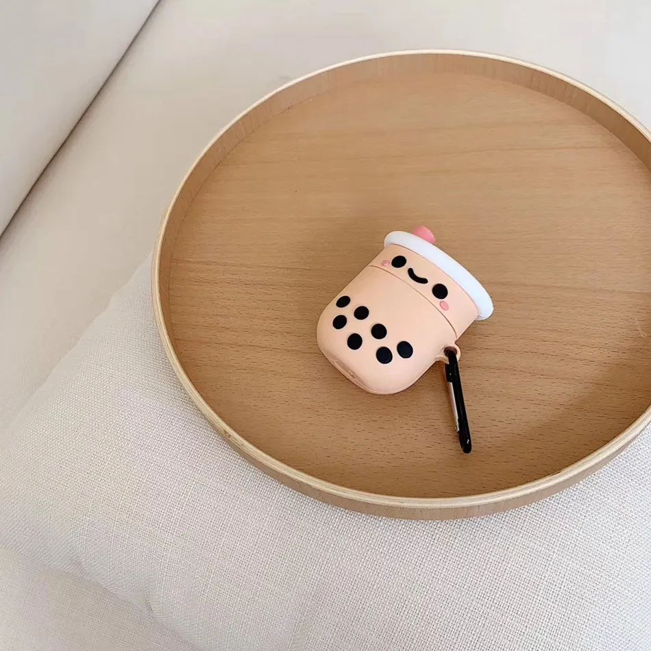 3D милый чехол для наушников Airpods 2 Чехол аниме кошка силиконовая утка наушники защитная крышка для Apple Air pods для наушников Чехол
