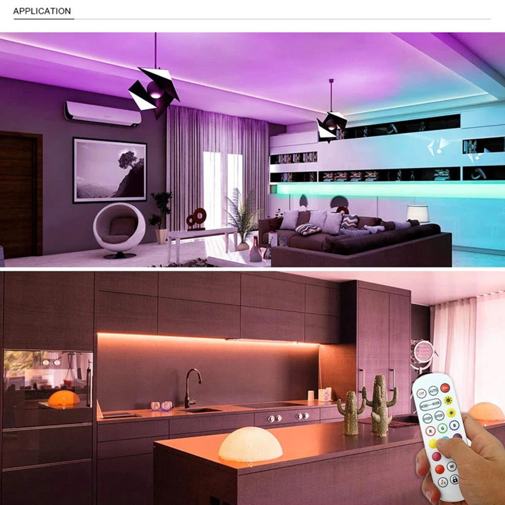 

LED Controller DC 24 Keys LED Music Controller Bluetooth with IR Wireless Remote Control Dimmer for RGB 5050 LED Light Strip