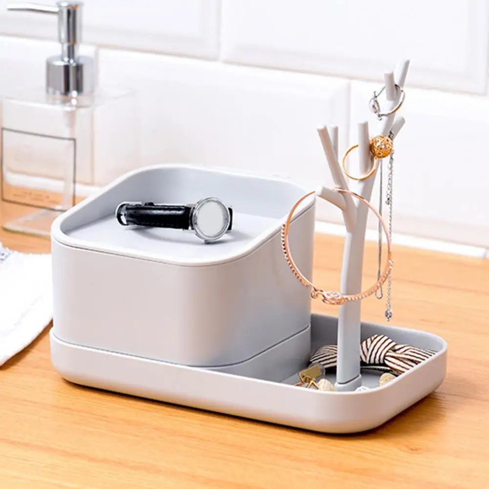 

Jewelry Box Plastic Multifunctional Detachable Mini Desktop Tree Branch Makeup Organizer Jewelry Pendant Storage Rack Decoration