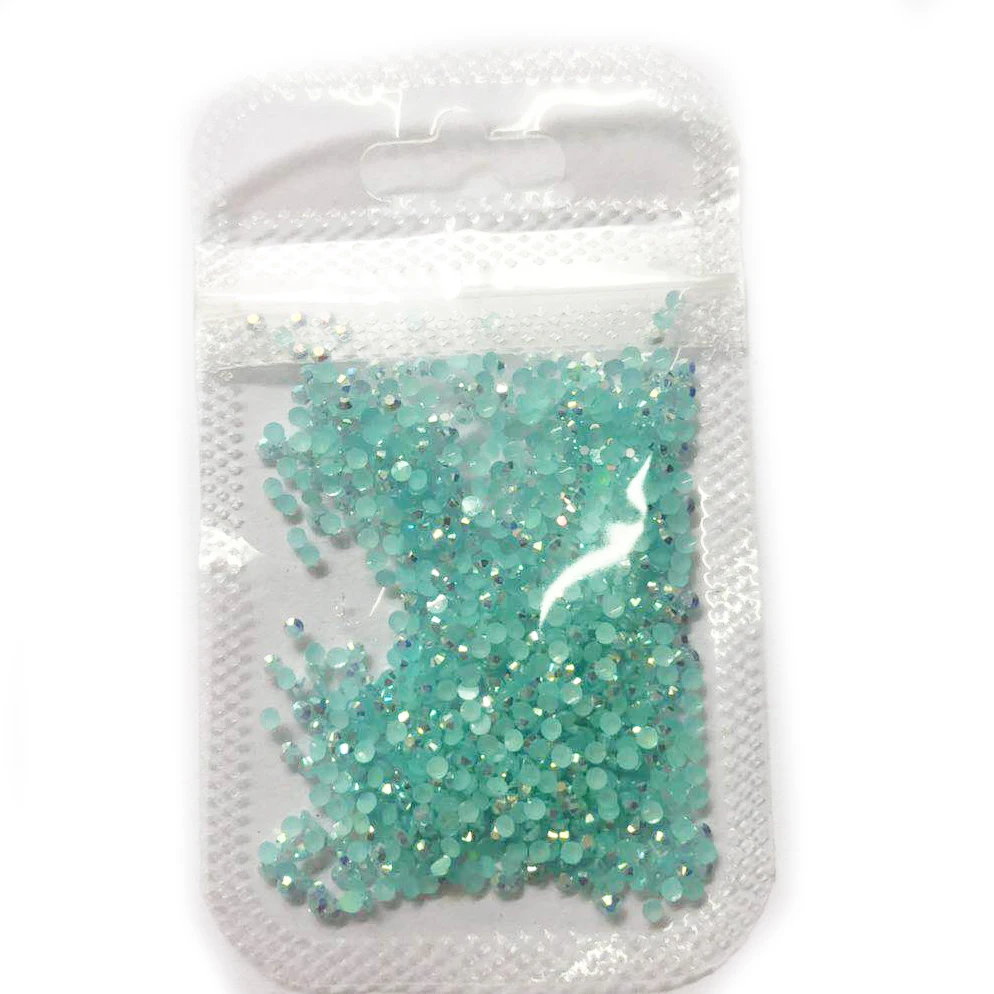 1000 шт./лот Стразы 2 мм акриловые стразы AB для ногтей с горным хрусталем 3D не