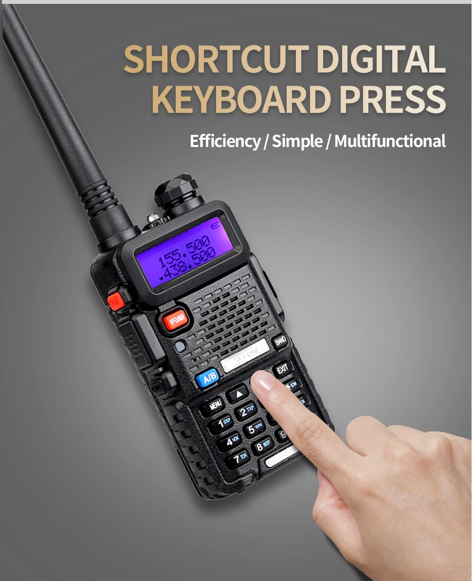 RETEVIS RT5R удобная портативная рация 5 Вт VHF UHF VOX FM Ham любительская радиостанция двухсторонняя рация для Baofeng UV-5R UV5R