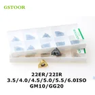 10 шт. 22ER 22IR 3,54,04,55,05,56,0 ISO GM10 GG20 твердосплавные вставки токарный станок с ЧПУ Режущий инструмент токарные инструменты для металла