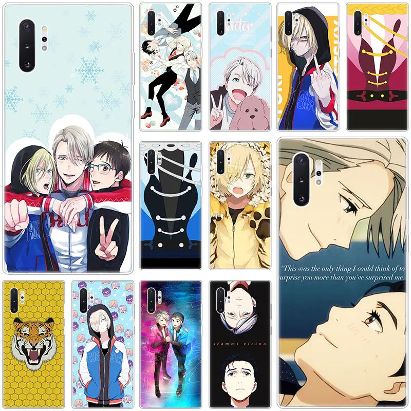 Силиконовый чехол Yuri on Ice для Samsung Galaxy S10E S10 5G S9 S8 S7 Edge Note 10 Plus 9 A9 A8 A7 A6 2018 A5 2017 TPU |