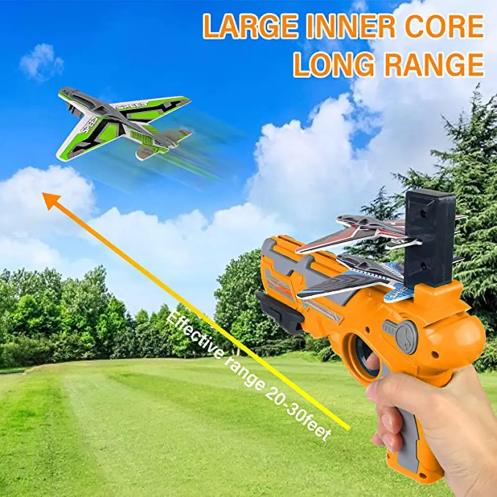 

1set Airplane Toy Bubble Catapult Plane Toy Airplane One-Click Ejection Model Airplane Launcher Toys For Kids Random Color
