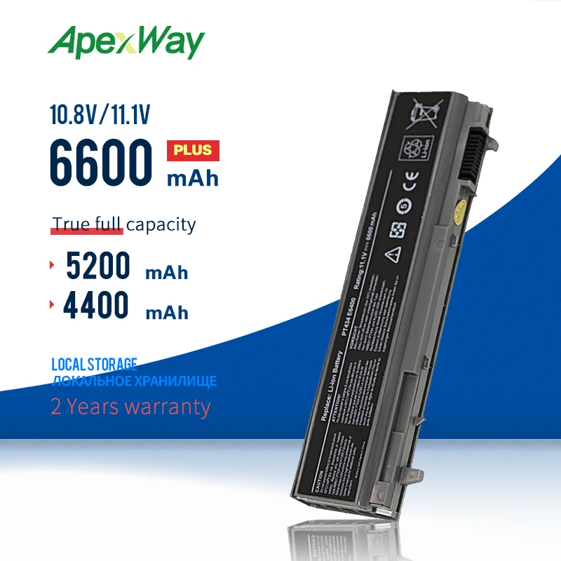 4400mAh лаптоп с Батарея для dell Latitude E6400 M2400 E6410 E6510 E6500 M4400 M4500 E8400 1M215 312 0215 0748 0749|battery for