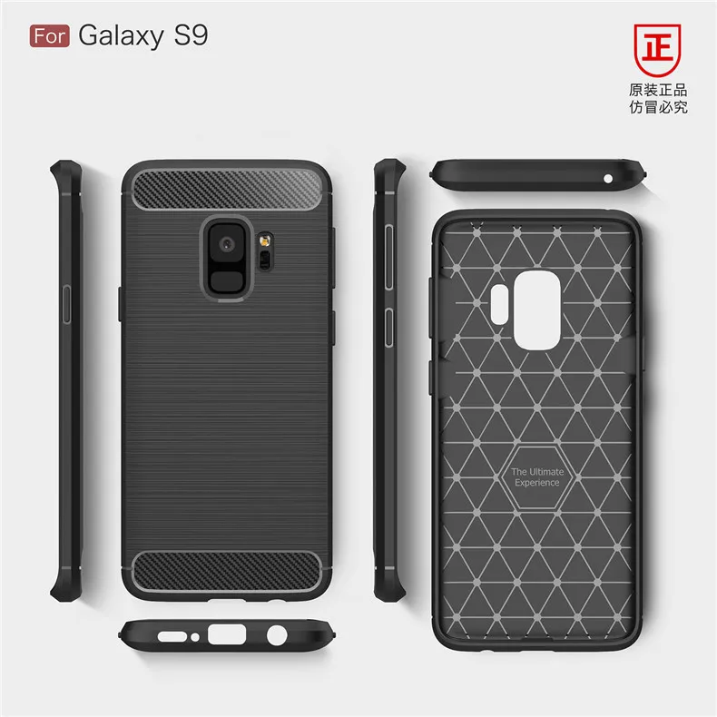 Чехол для samsung Galaxy S9 Note 8 чехол J5 prime бампер из углеродного волокна мягкий