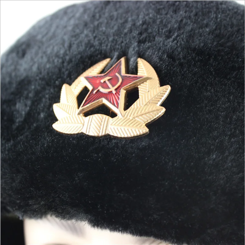 WZCX, советские военные значки, пилот, охотник, шапка, сохраняющая тепло, защита от холода, утолщенная ушанка, ушанка, снежные шапки