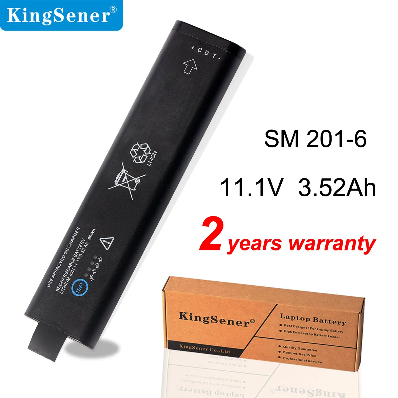 Аккумуляторная батарея KingSener SM201-6 для GE DASH 3000 4000 5000 B20 B30 B40 B20I B30I B40I SM 201-6 11 1 В 3 52 Ач 39