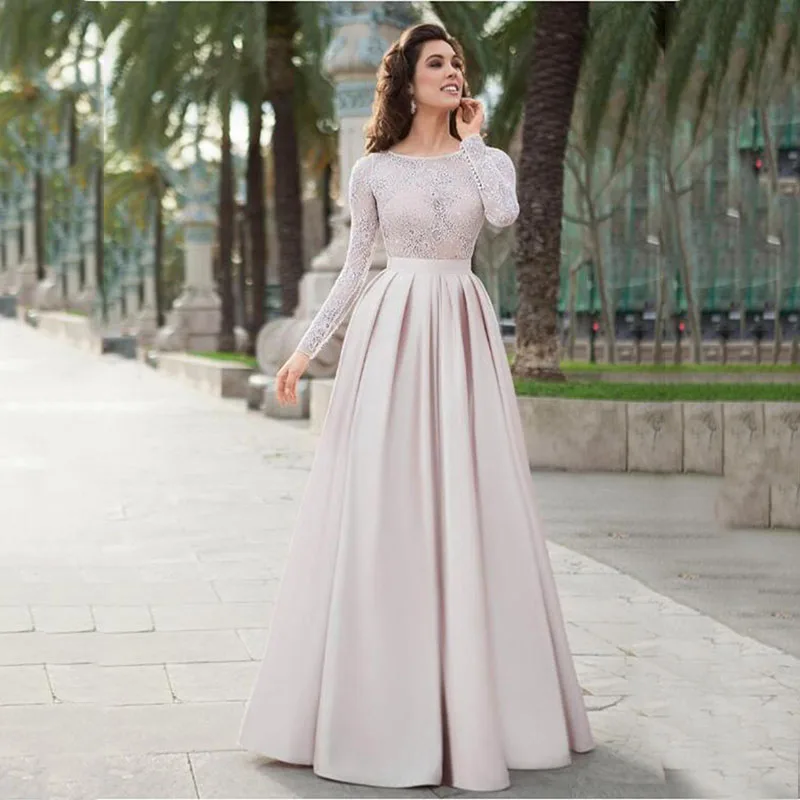 

Sodigne morocco Kaftan Evening Dresses 2020 Long Sleeves Lace Appliques Saudi Arabic Elegant Muslim Formal Evening Gowns