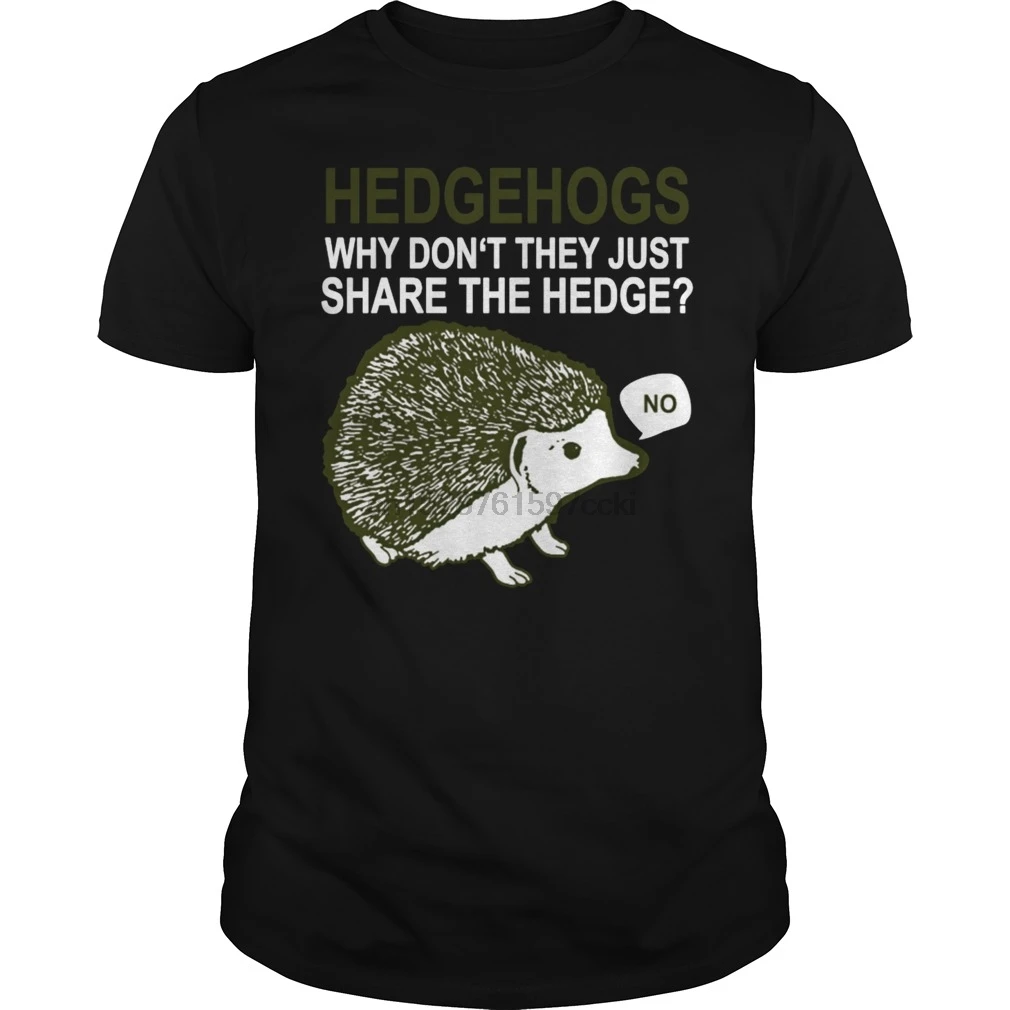 Мужская футболка Hedgehogs Cant Share T-Shirt_5 крутая с принтом Футболки | одежда