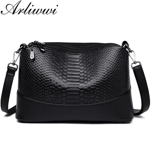 Сумка Arliwwi женская с 3 карманами на молнии, Компактная сумочка кросс-боди, стильная модная вместительная, с тиснением, P013