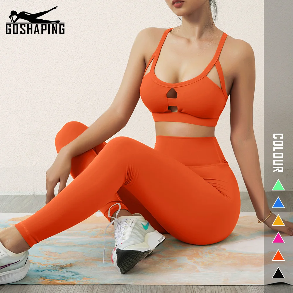 

Women's Sports Set Seamless Leggings Lingerie Sets Tracksuits Fitness Yoga Pants Sexy Sports Bra Gym Workout Yoga Suit 2 Pieces