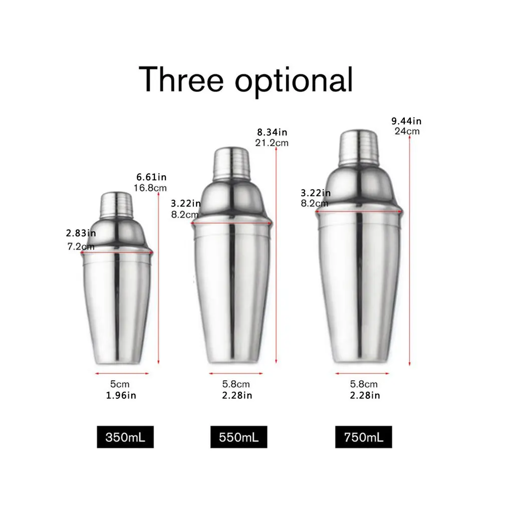 

10 Piece Set Stainless Steel Cocktail Set Bar Bartending Tool Barware Set Shaker Set with Wooden Rack