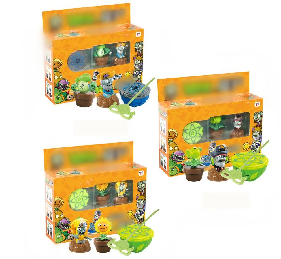 Beyblade Burst Plants vs Zombies ударная игра игрушка Растения против зомби модель виниловые фигурки экшн-игрушки кукла игра для детей