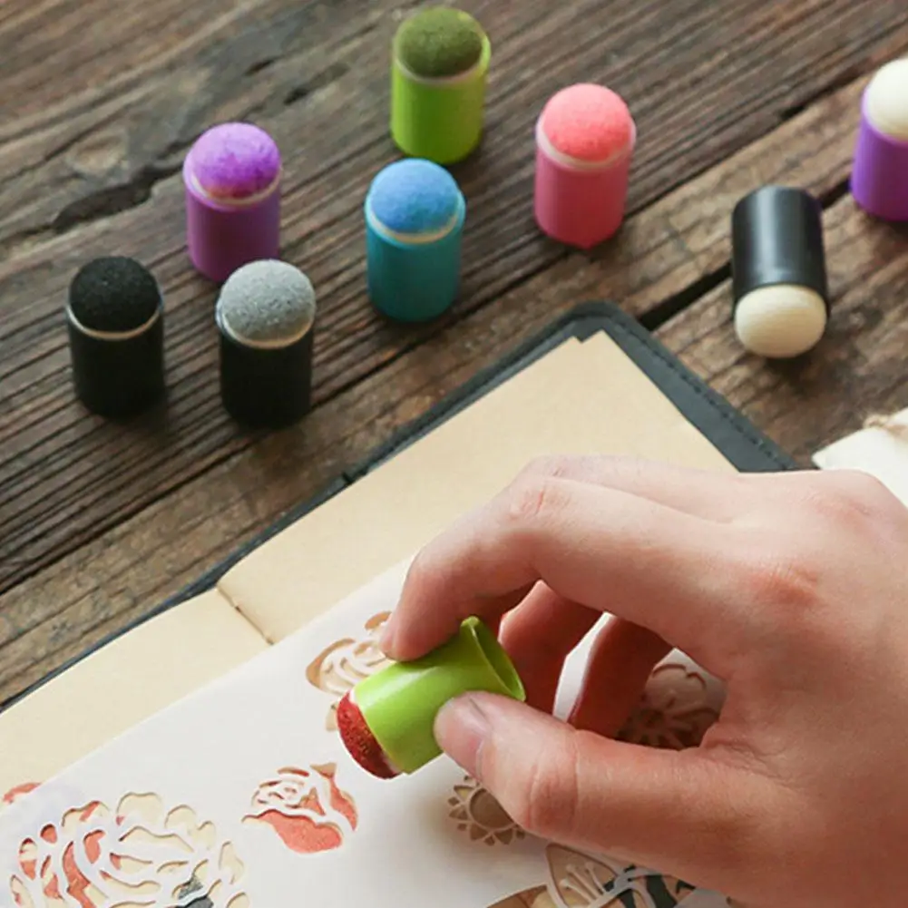 

1PCS Sponge Daubers Finger Foam Handmade DIY Craft Tool Staining Set Scrapbooking Painting Painting Inking Q5Q3