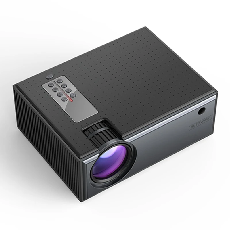 

2022. BW-VP1 LCD Projector 2800 Lumens Support 1080P Input Multiple Ports Portable Smart Home Theater With Remote Control