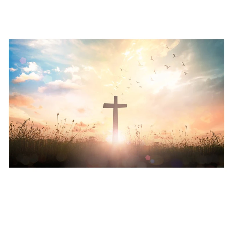 Jesus Cross Painting Christian Wall Art Religious Canvas Poster and Prints for Living Room Decoration Cuadros | Дом и сад