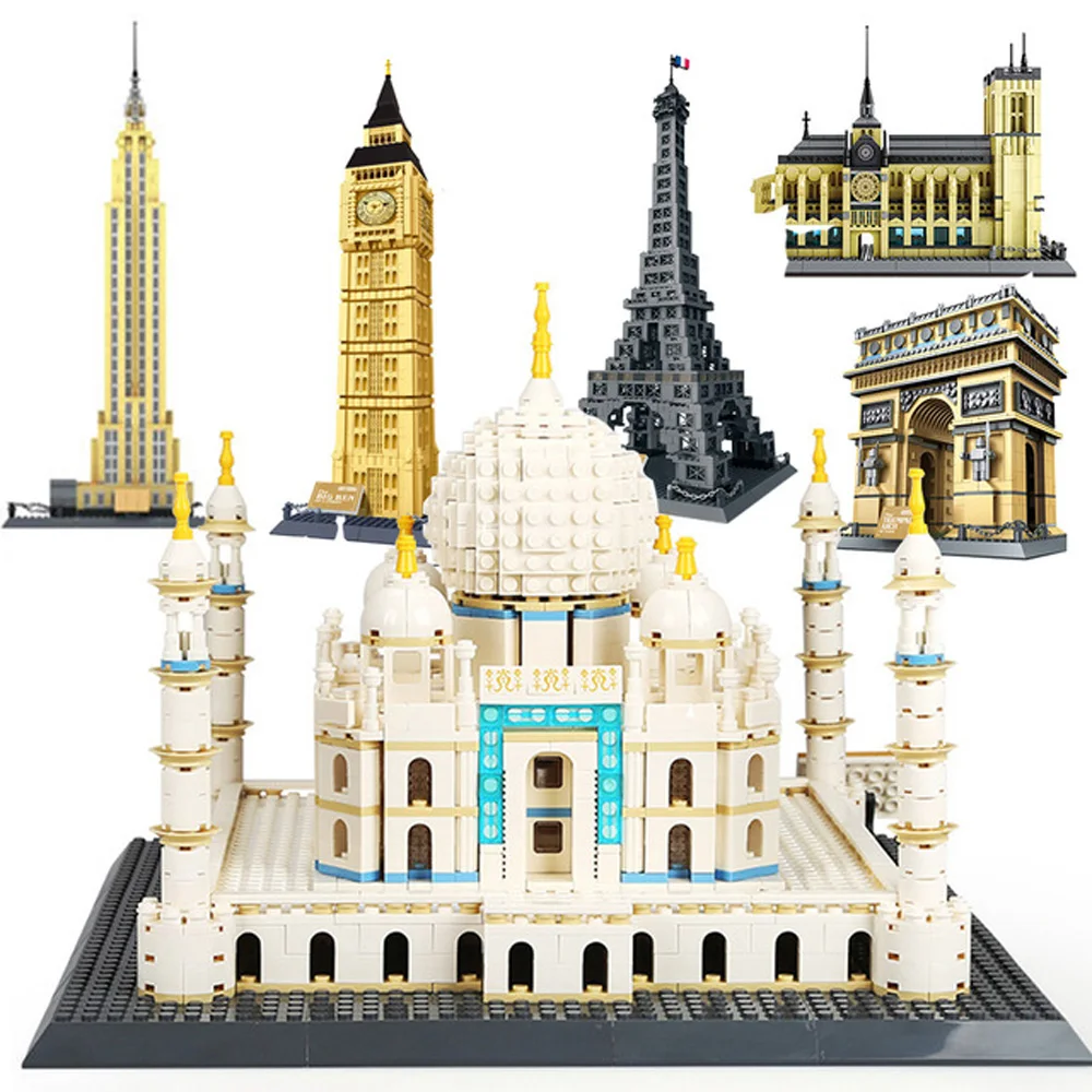 WANGE-bloques De construcción De Notre Dame De París para niños, juguete De...