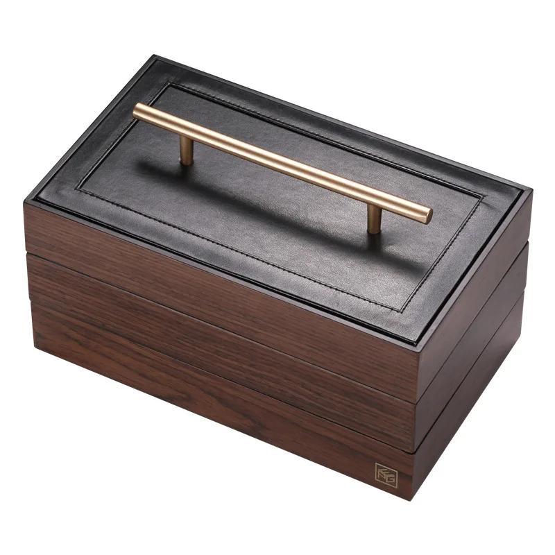 

Simple Ancient Style Large Capacity Storage Box Wooden Jewelry Jewelry Box Earrings Jewelry Box Compartment Storage Jewellery