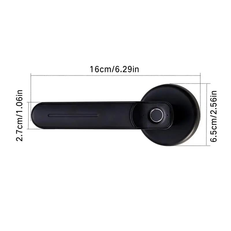 

Smart Biometric Bedroom Security Battery Operated Fingerprint Door Lock Sensitive Zinc Alloy Semiconductor With Keys Home Office