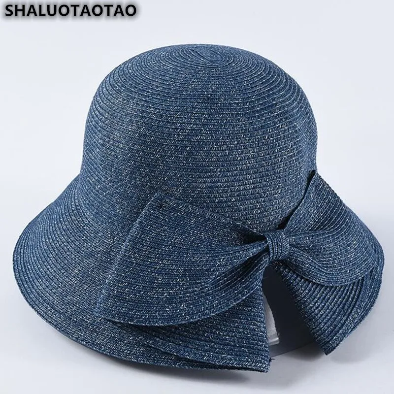 SHALUOTAOTAO женская шапка сезон весна Новинка Модная обувь с бантом Панамы элегантное