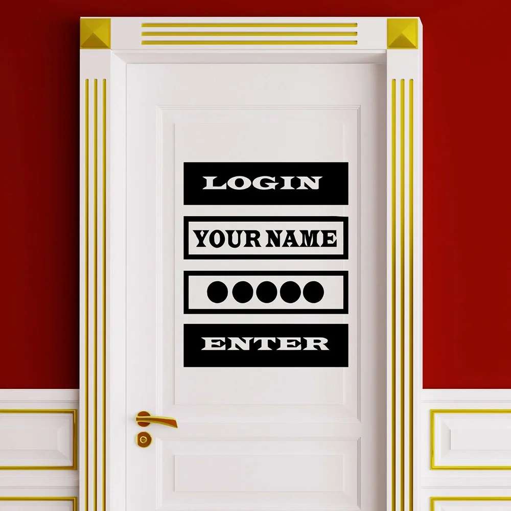 Для входа в форме игры настенные наклейки для мальчиков комната игровая Дверь