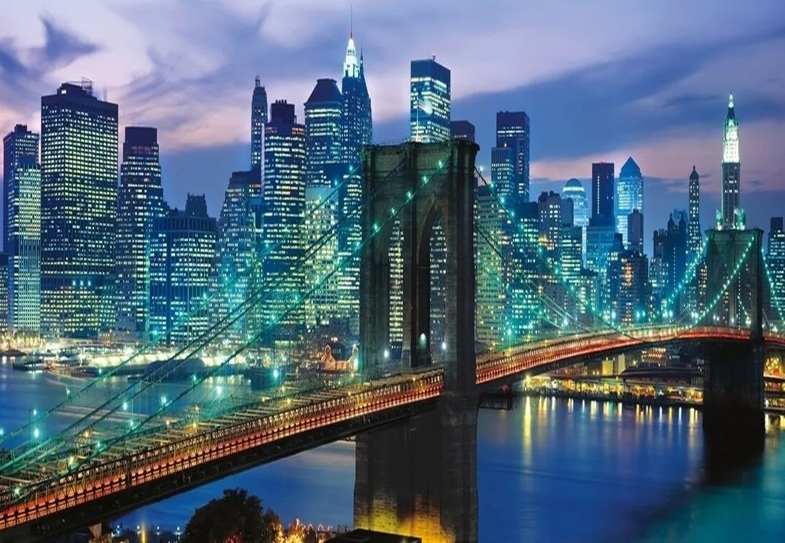 

JMINE Div 5D Нью-Йорк Бруклинский мост полная Алмазная краска ing крестиком наборы искусство Высокое качество сценическая 3D краска бриллиантами