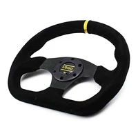 universal 330mm racing sport steering wheel flat suede leather drifting steering wheel car accessories